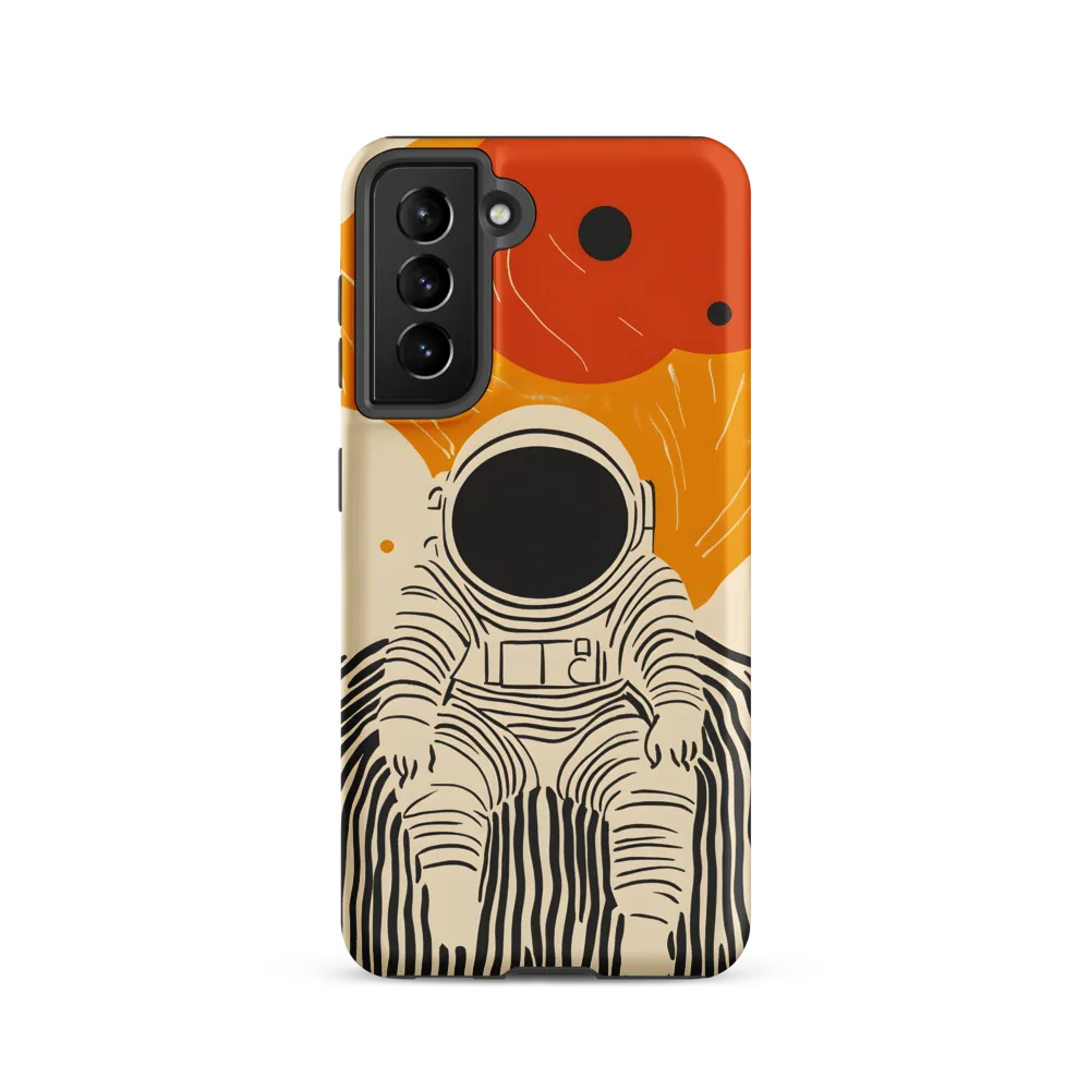 Astronaut in Cosmic Thoughts | Phone Case |  S21 | Tough Case | Matte