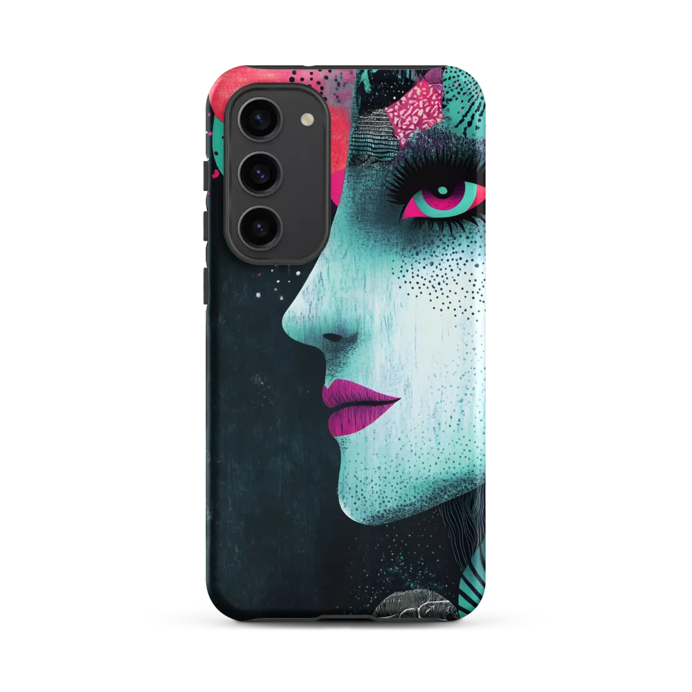 Mystical Beauty in Blue and Pink | Phone Case |  S23 Plus | Tough Case | Matte