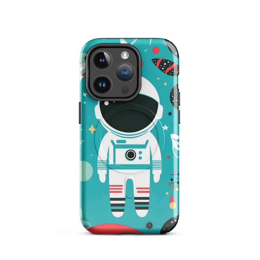 Whimsical Astronaut in Cosmic Wonderland