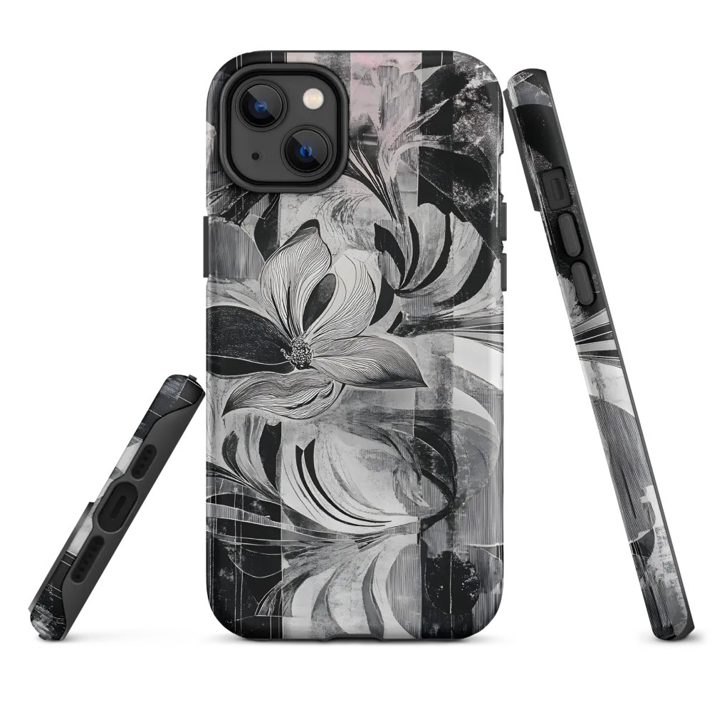 Floral Fusion in Monochrome