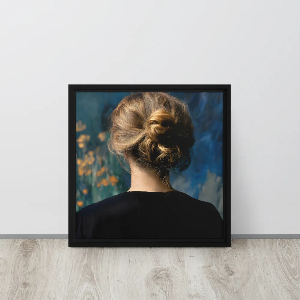 Whispers of Tranquility | Canvas with Black Frame | 16″×16″