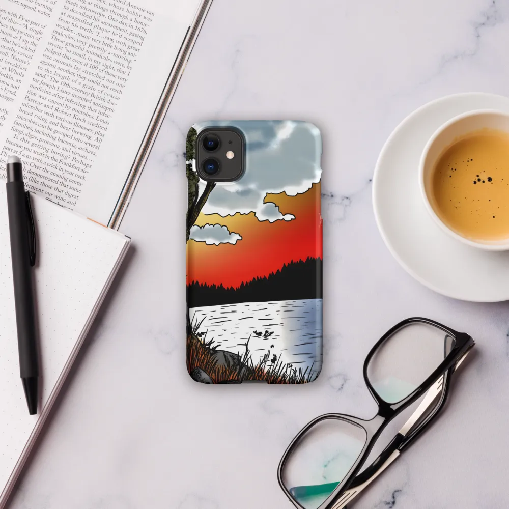 Serene Sunset Over the Lake | Phone Case |  11 | Snap Case | Matte