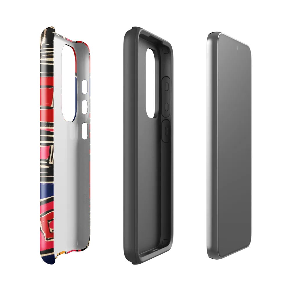 Dynamic Geometric Harmony | Phone Case |  S23 | Tough Case | Glossy