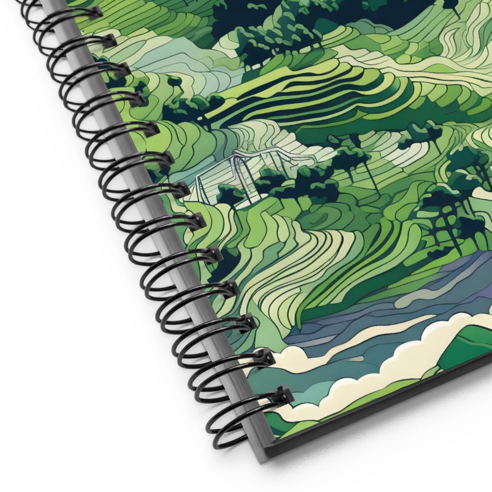 Harmony of the Lush Landscape | Spiral Notebook