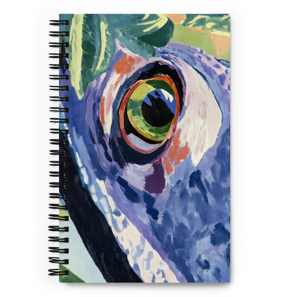 The Eyes of Nature: A Frog's Gaze | Spiral Notebook