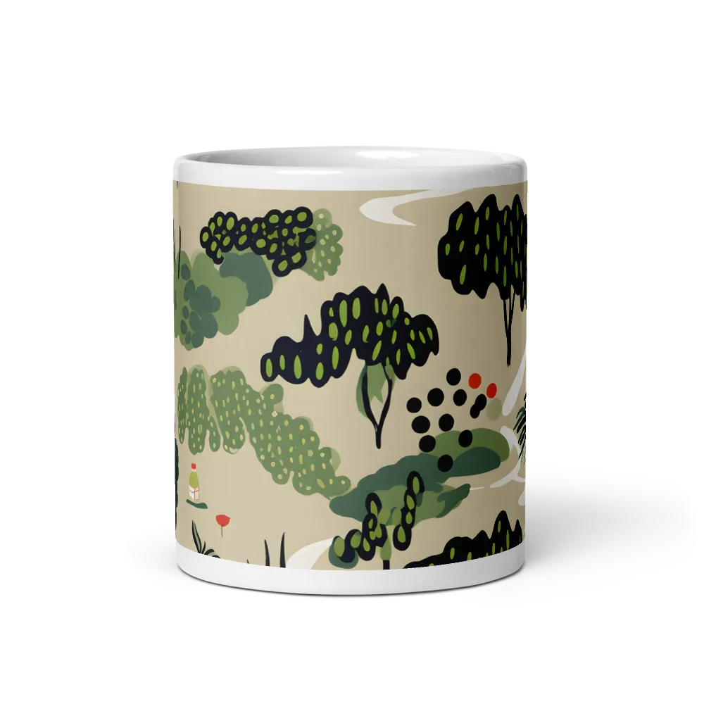 Harmony in Nature: A Whimsical Tapestry | Mug with White inside | 11 oz