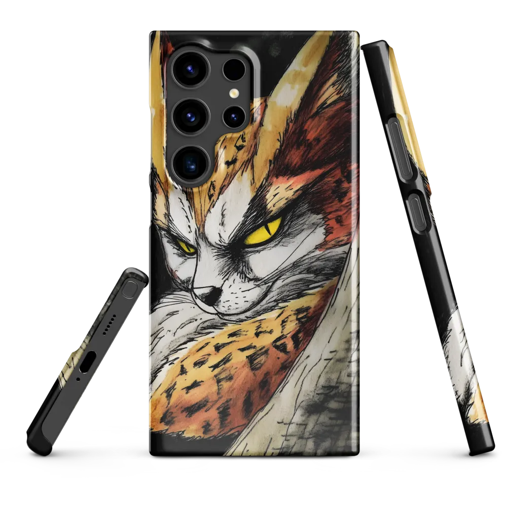 Fierce Gaze of the Wild Cat
