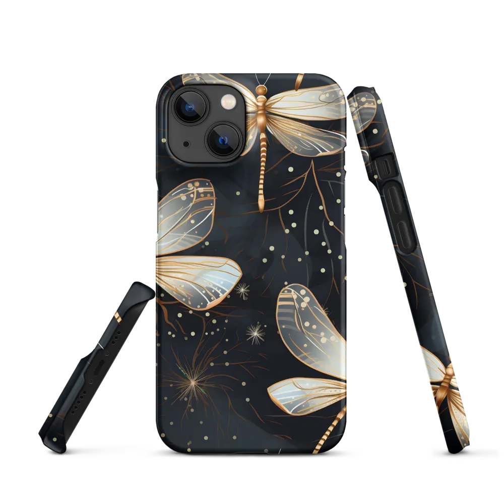 Ethereal Dance: Dragonflies in a Midnight Garden