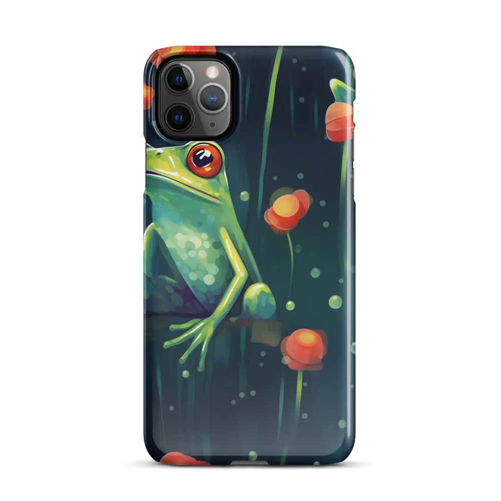 Playful Frogs in a Lush Pond | Phone Case |  11 Pro Max | Snap Case | Glossy