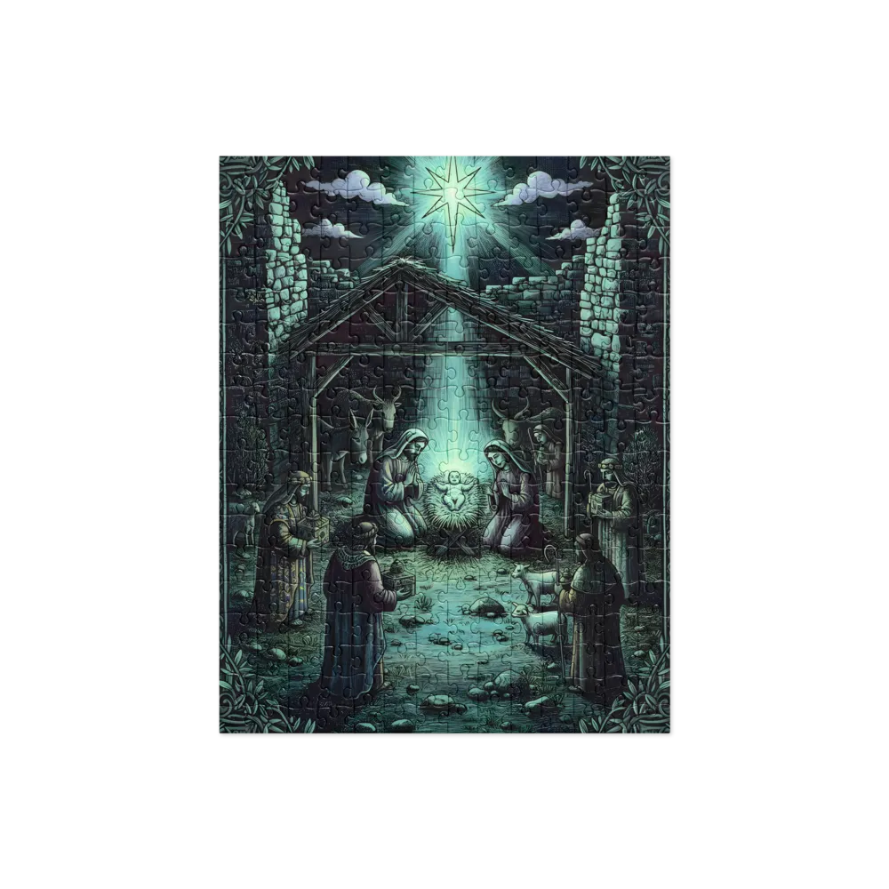 Starlit Nativity 
 Jigsaw Puzzle