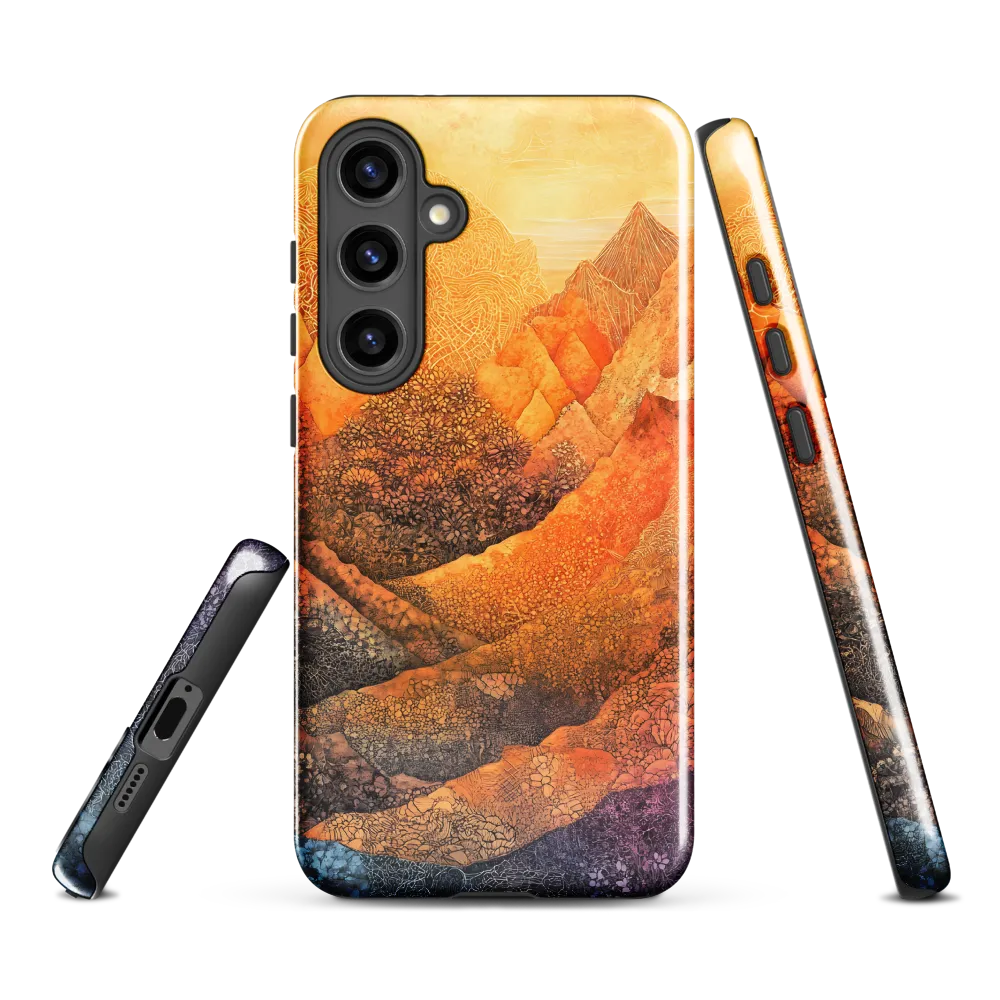 Serene Peaks of Color