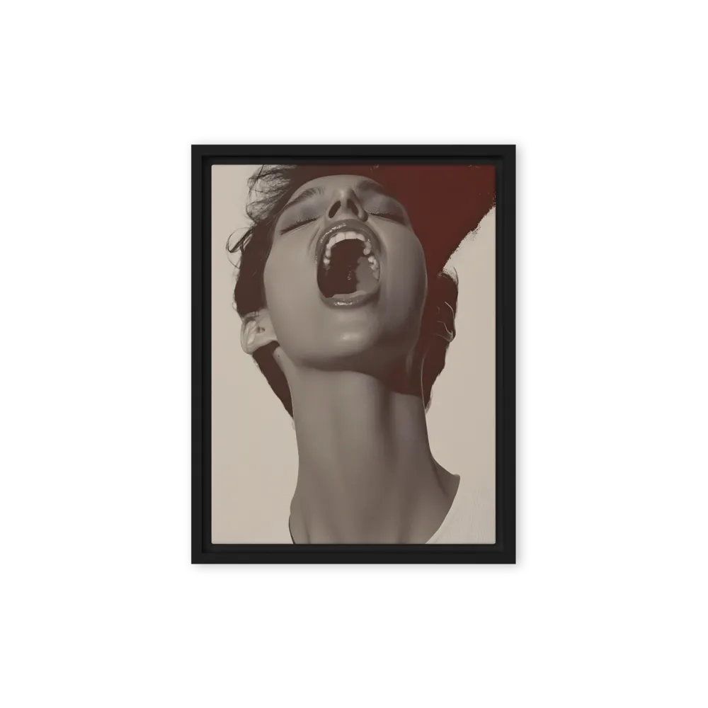 Echoes of Emotion | Canvas with Black Frame | 9″×12″
