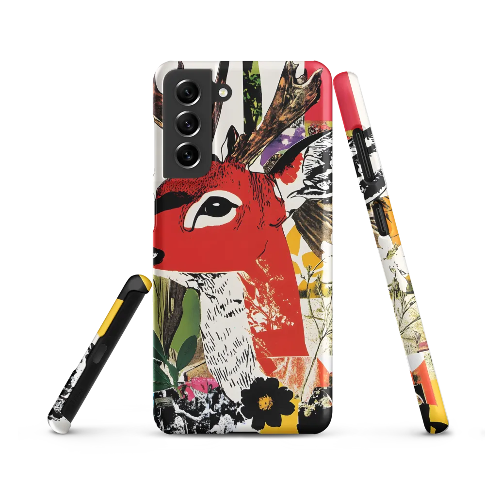 Vibrant Harmony: The Deer in Nature | Phone Case |  S21 | Snap Case | Matte