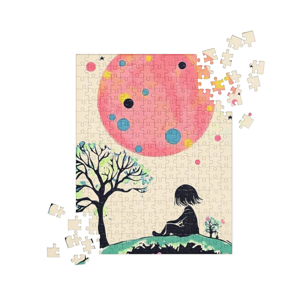 Gazing at the Pink Moon | Jigsaw Puzzle | 252 pieces