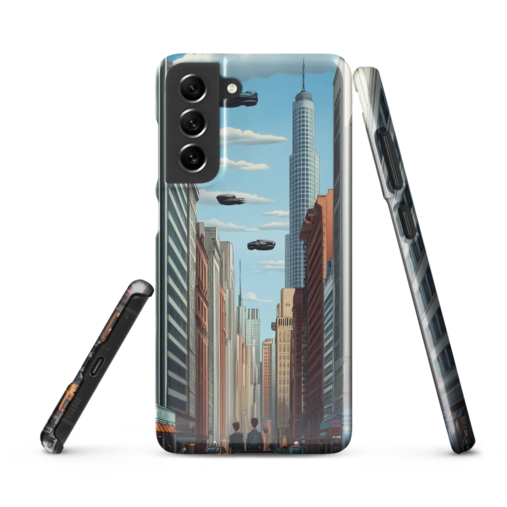 Futuristic Stroll through the Urban Skyline