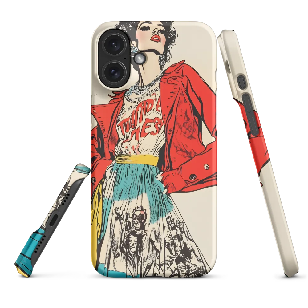 Vibrant Elegance: A Pop Art Fashion Statement | Phone Case |  16 Plus | Snap Case | Matte