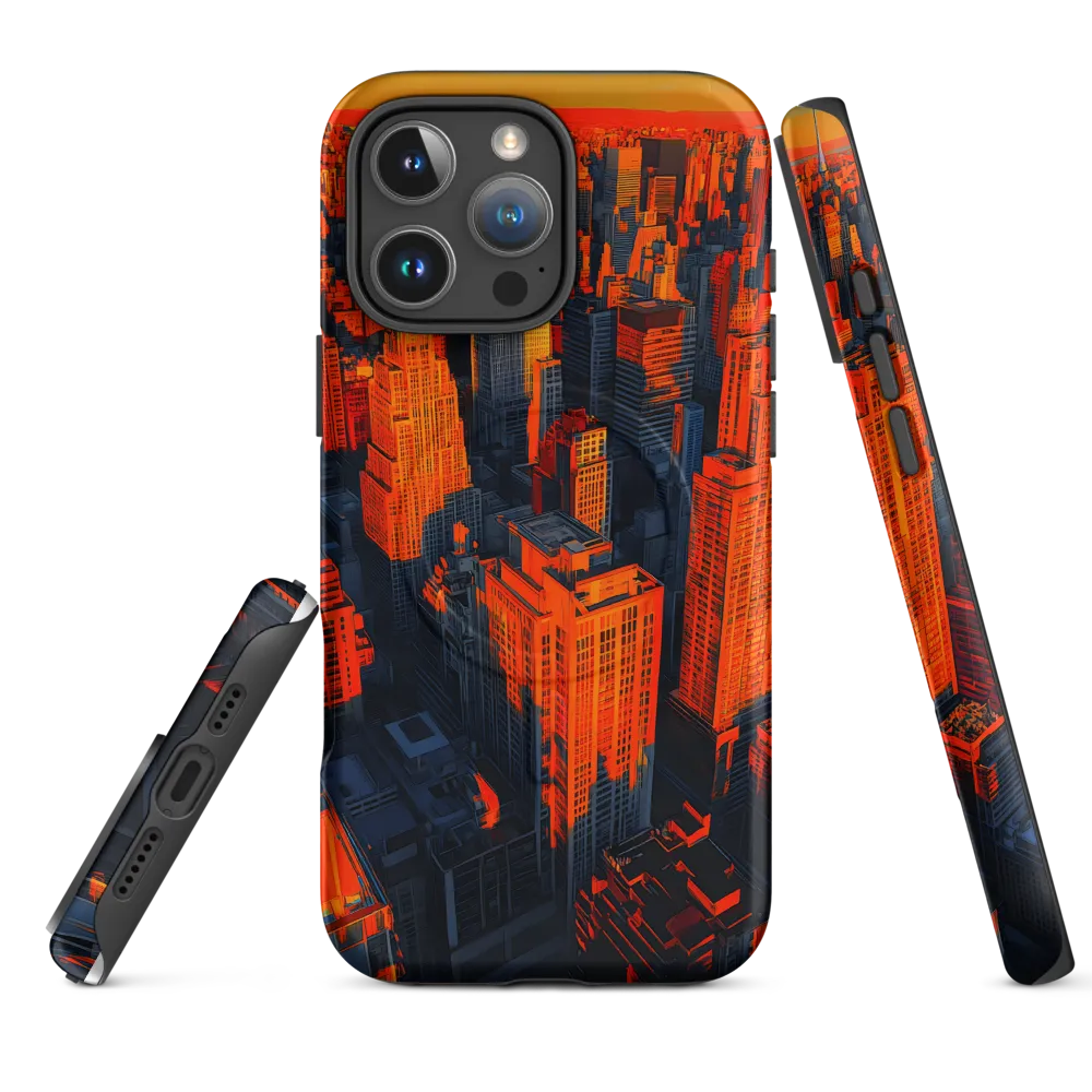 Urban Dawn: A Digital Ode to Skyscrapers | Phone Case |  16 Pro Max | MagSafe® Tough Case | Matte