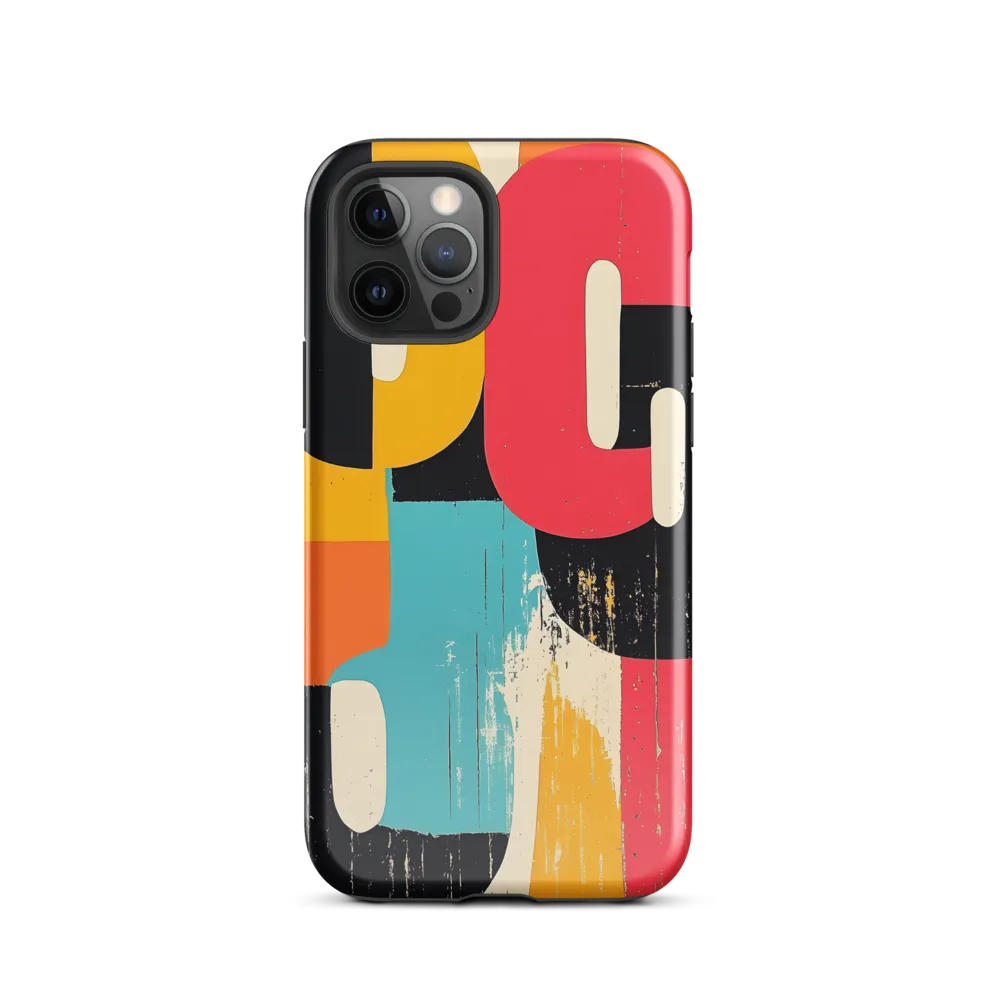 Colorful Curves: Numbers in Harmony | Phone Case |  12 Pro | Tough Case | Glossy