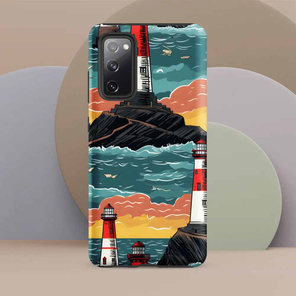 Lighthouses in a Whimsical Ocean