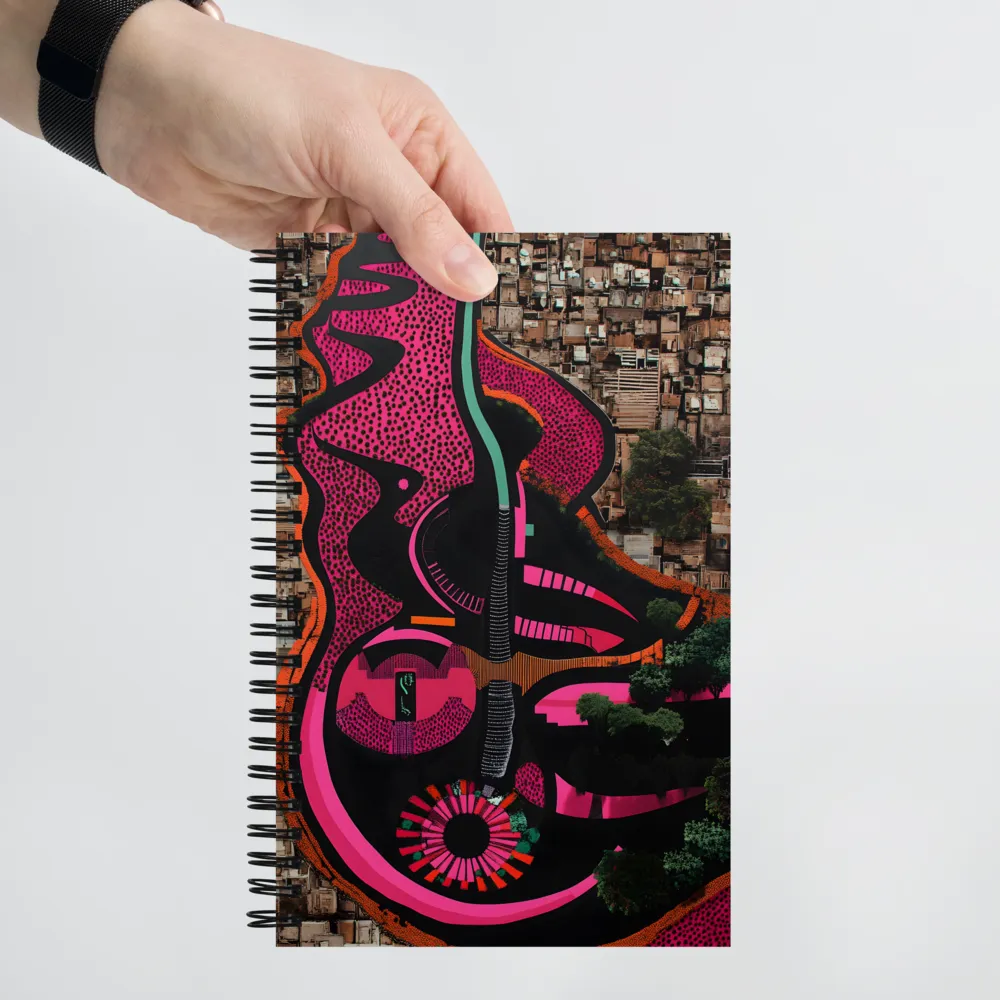 Urban Symphony in Pink | Spiral Notebook