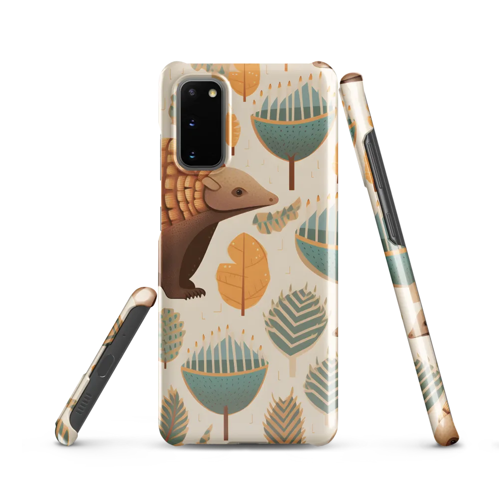 Pangolins in a Whimsical Habitat | Phone Case |  S20 | Snap Case | Glossy