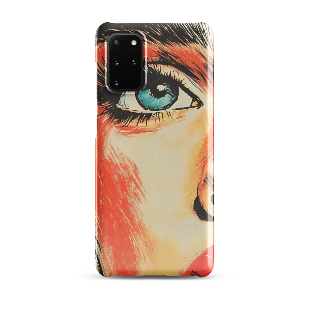 Intense Gaze: A Pop Art Portrait | Phone Case |  S20 Plus | Snap Case | Glossy