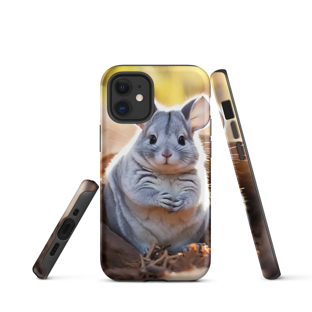 Gentle Whispers of Nature: The Chinchilla | Phone Case |  12 mini | Tough Case | Matte