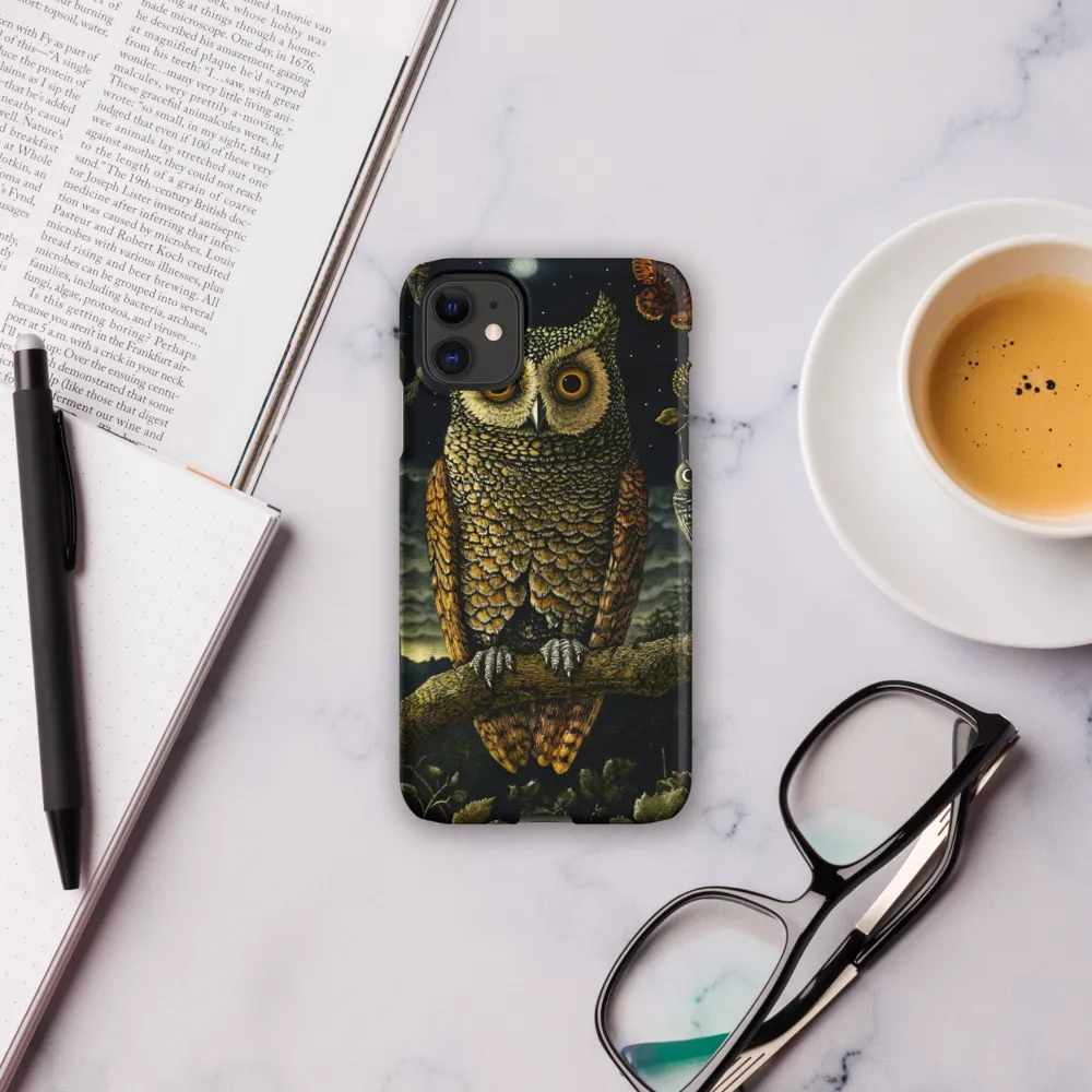 Mystical Night: The Guardian Owl | Phone Case |  11 | Snap Case | Matte