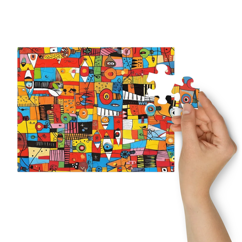 Electric Mosaic 
 Jigsaw Puzzle in Tin Box