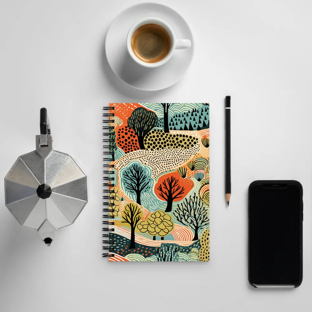 Whimsical Forest Patterns | Spiral Notebook