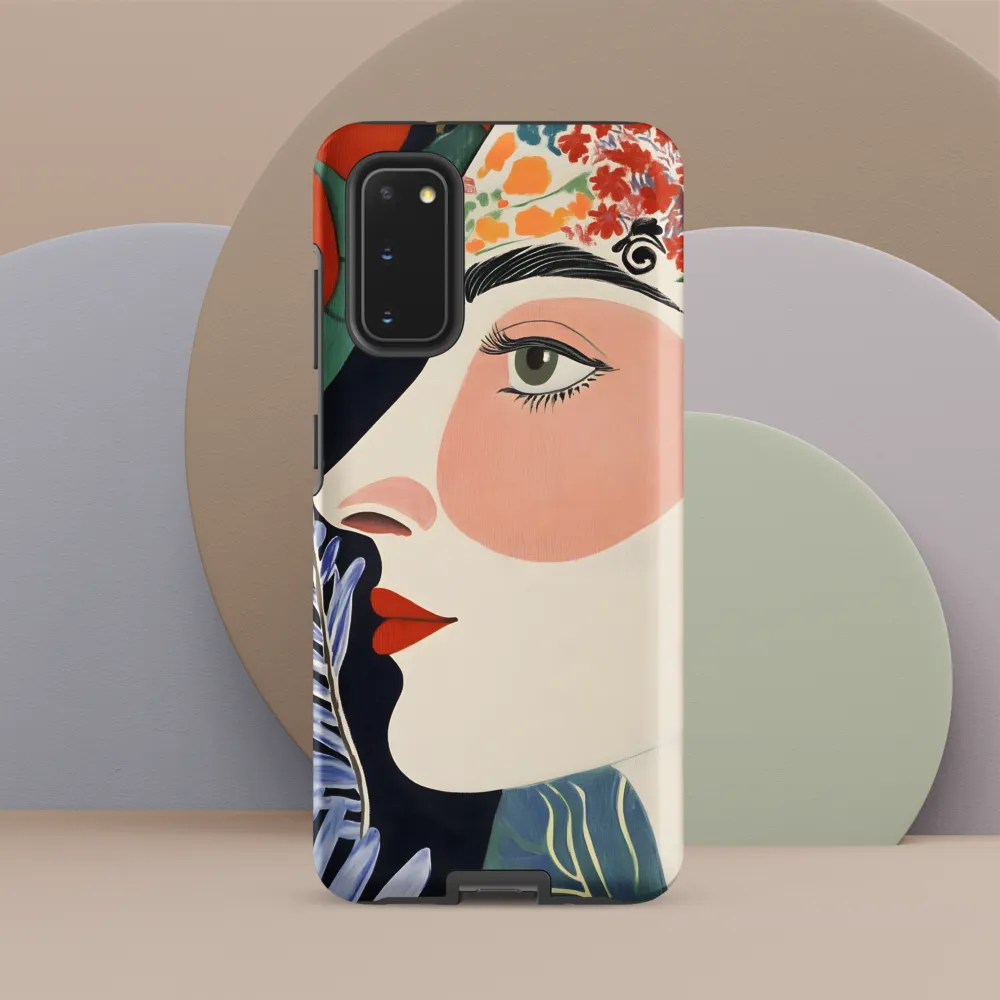 Floral Serenade: A Modern Portrait
