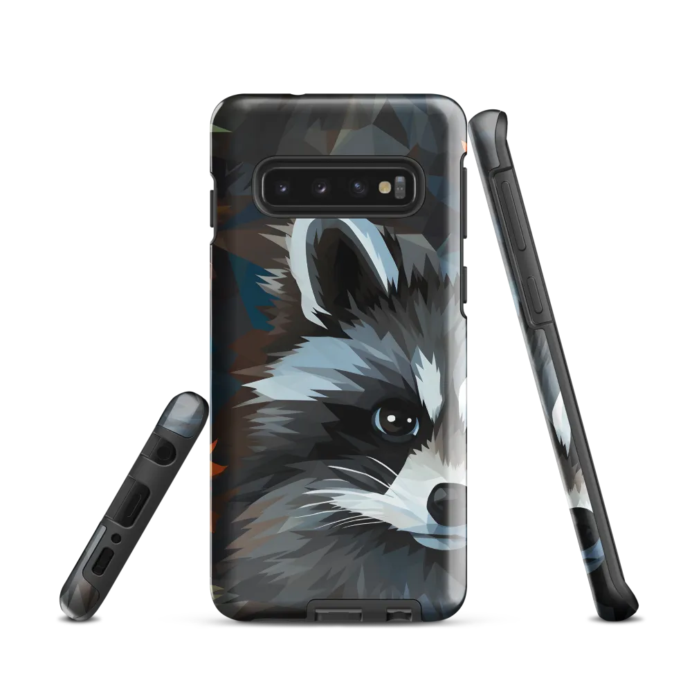 Whispers of Autumn: The Raccoon's Gaze | Phone Case |  S10 | Tough Case | Glossy