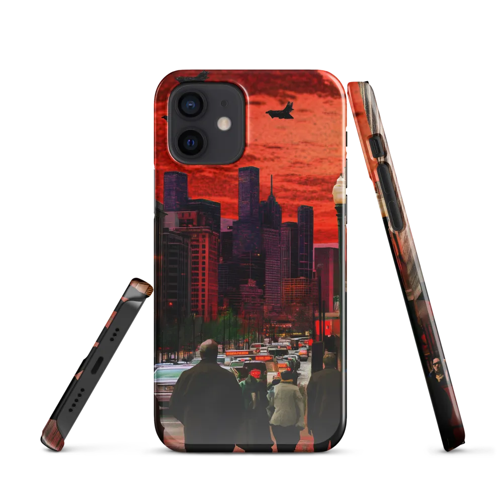 Urban Reverie: Stratospheric Shadows | Phone Case |  12 | Snap Case | Glossy