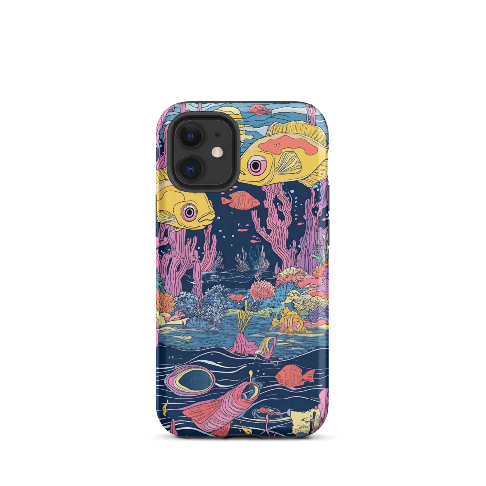 Underwater Dreamscape: A Playful Encounter | Phone Case |  12 mini | Tough Case | Matte