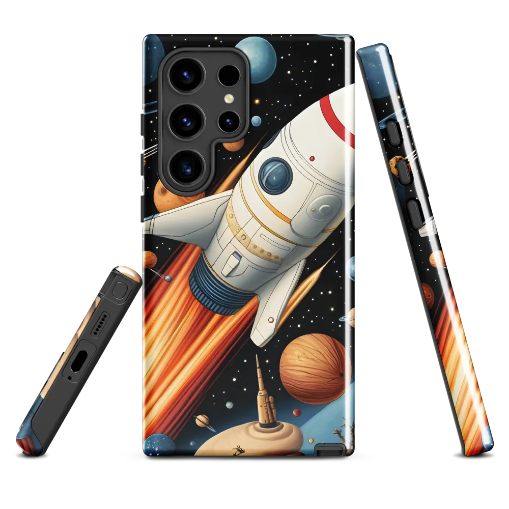Journey Through the Cosmos | Phone Case |  S24 Ultra | Tough Case | Glossy