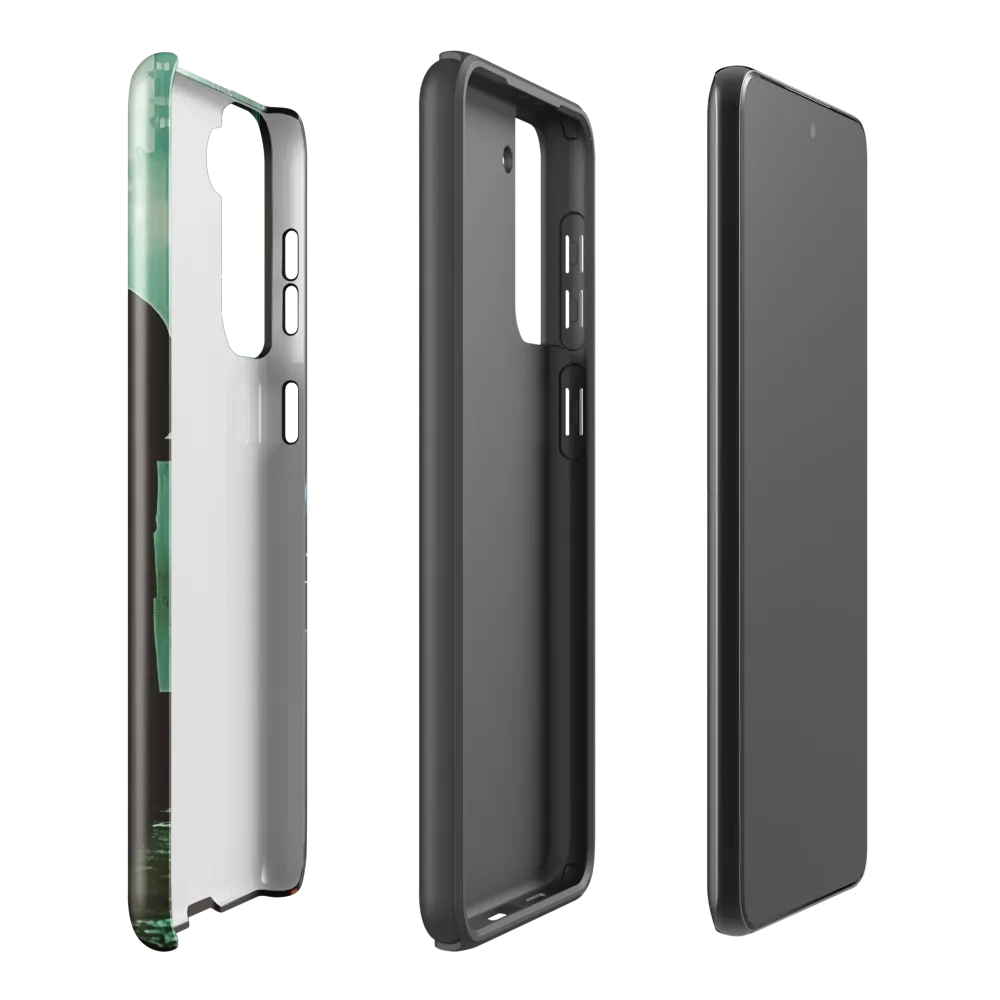 Silent Contemplation in a Futuristic Dystopia | Phone Case |  S21 Plus | Tough Case | Glossy