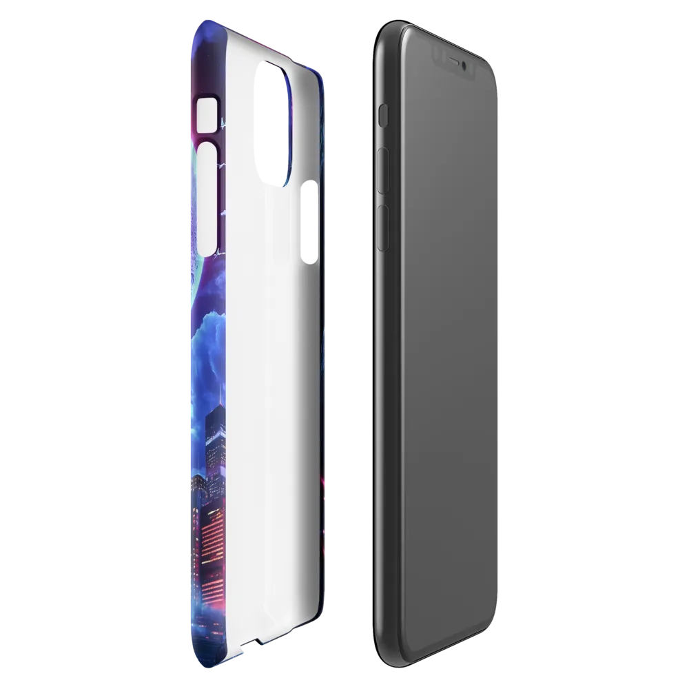 Celestial Dreams: A Futuristic Cityscape | Phone Case |  11 Pro Max | Snap Case | Glossy