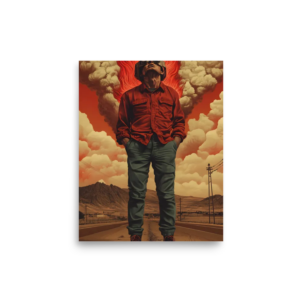 Defiant Spirit in a Surreal Landscape | Poster | 8″×10″