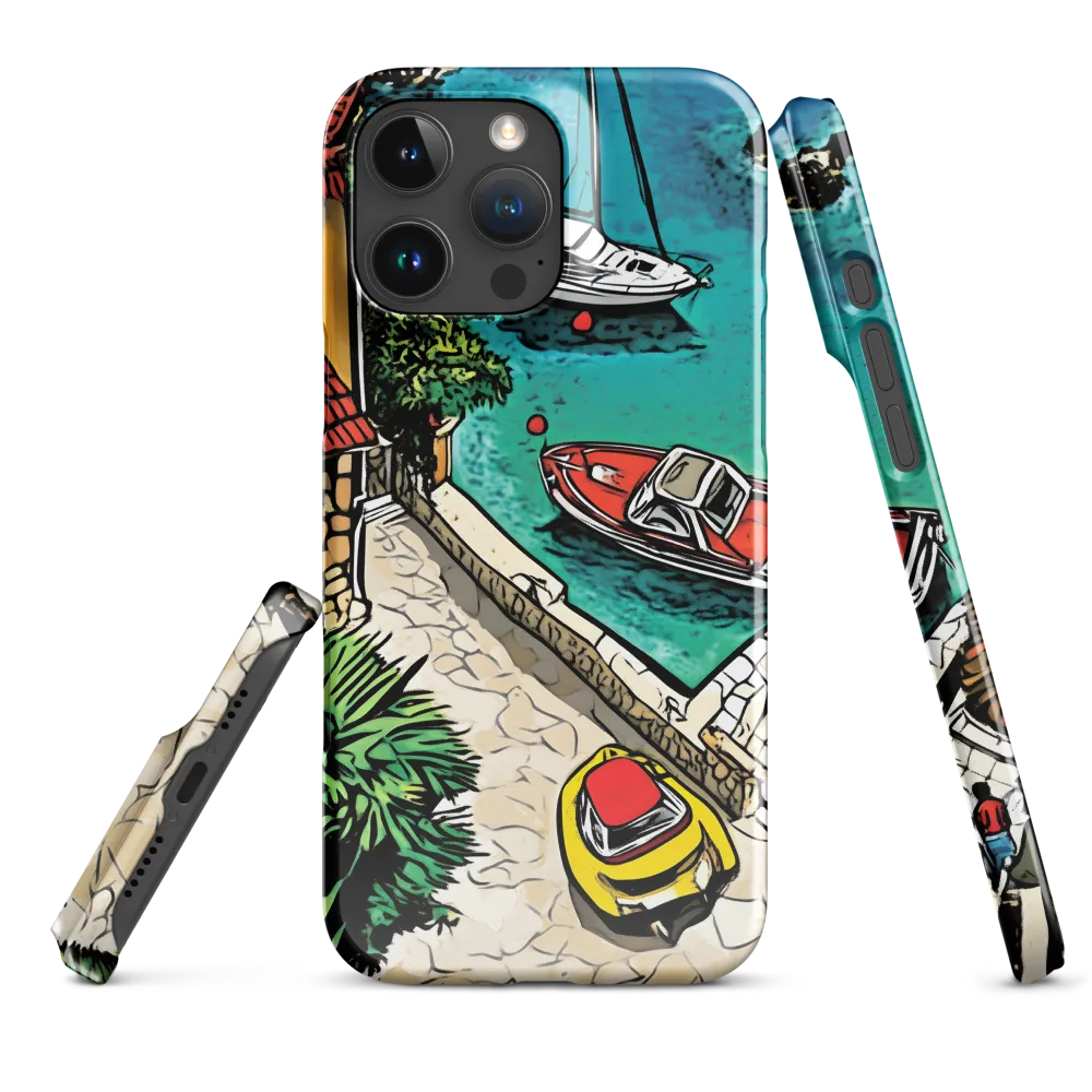 Cheerful Harbor Escape | Phone Case |  16 Pro Max | Snap Case | Glossy