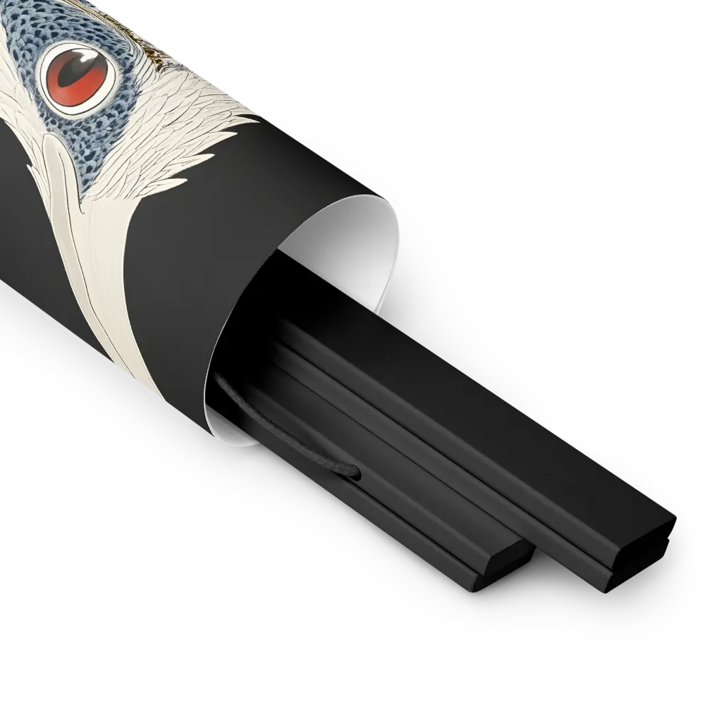 Elegance of the Majestic Peacock | Poster With Black Wood Hanger | 10″×10″