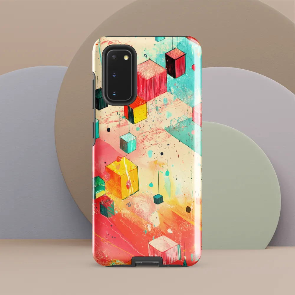 Suspended Cubes in Colorful Abstraction