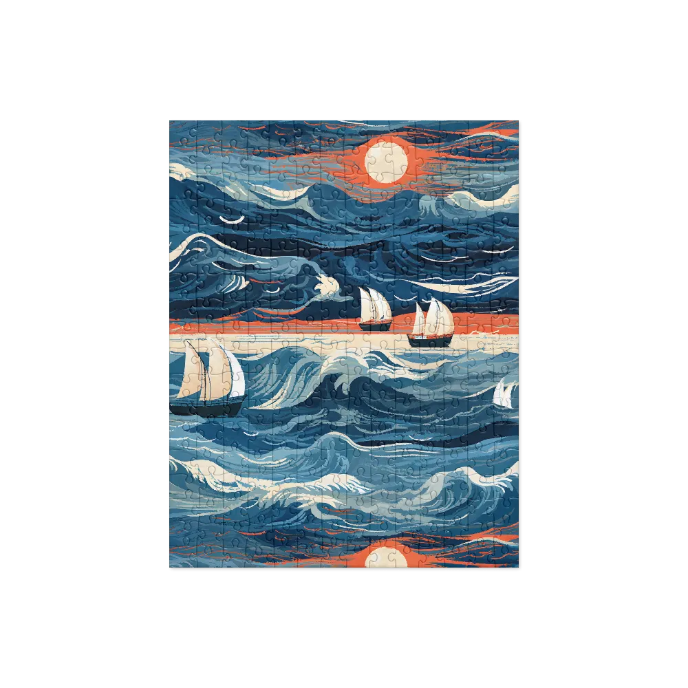 Ocean Whispers: A Voyage at Dusk
