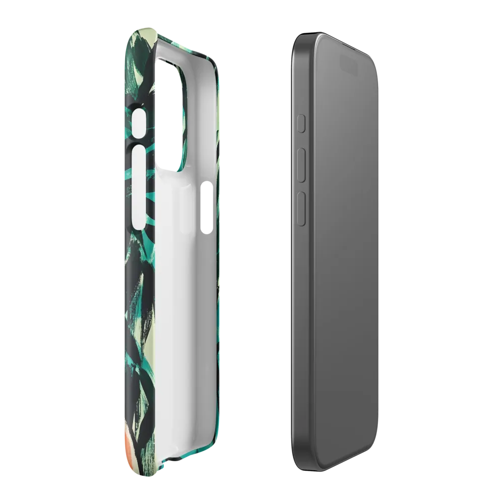 Curious Giraffe in Lush Greenery | Phone Case |  15 Pro | Snap Case | Glossy