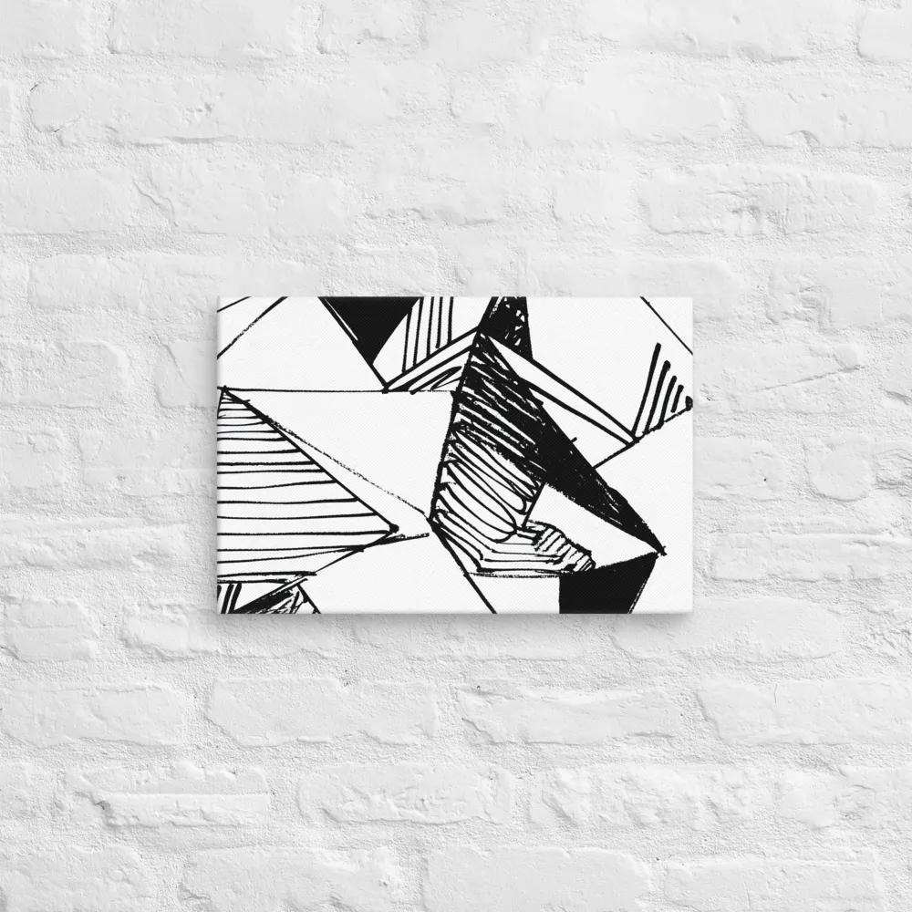 Dynamic Geometry in Ink | Canvas | 12″×18″