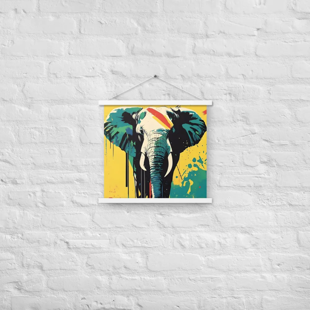 Elegance of the Wild: A Colorful Harmony | Poster With White Wood Hanger | 18″×18″