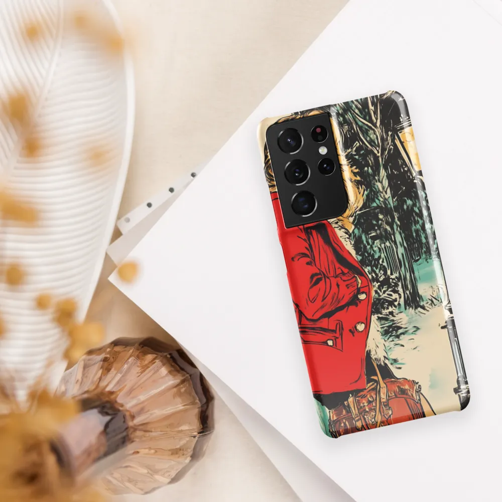 Winter Glamour in Red | Phone Case |  S21 Ultra | Snap Case | Glossy