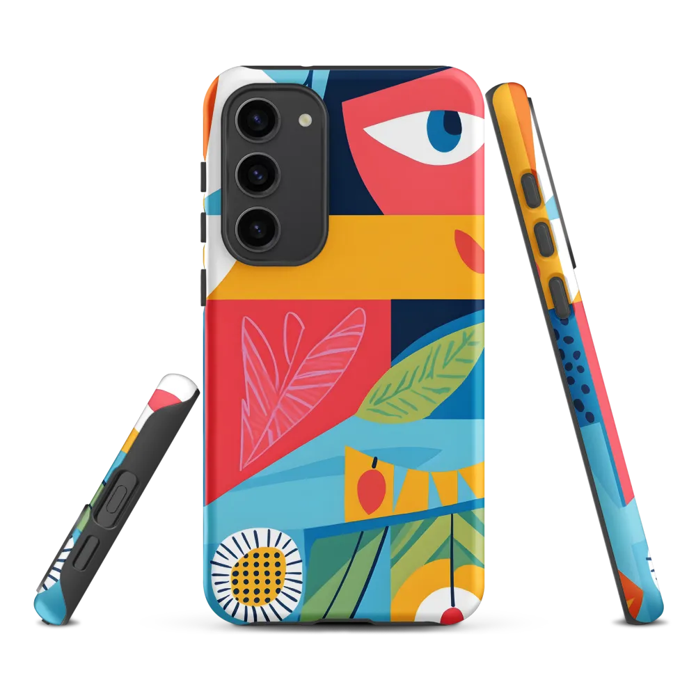 Vibrant Geometric Visage
