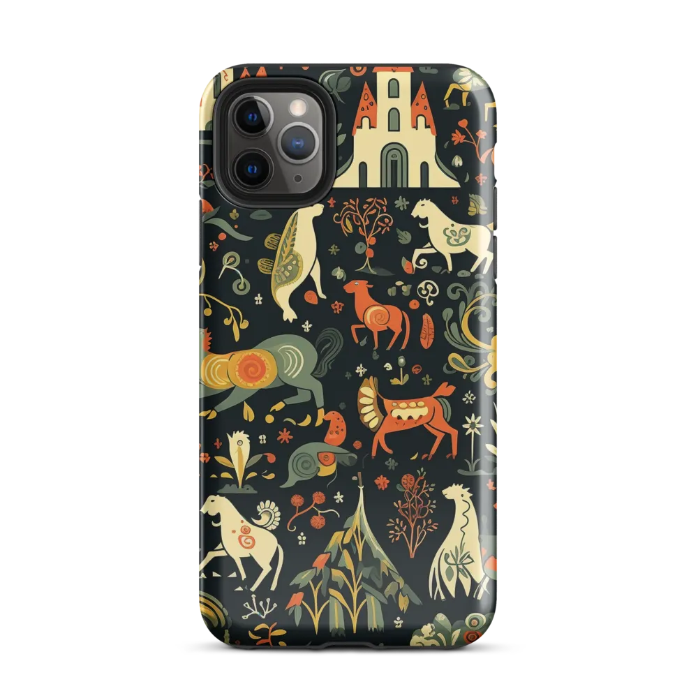 Whimsical Forest: A Folk Art Journey | Phone Case |  11 Pro Max | Tough Case | Glossy