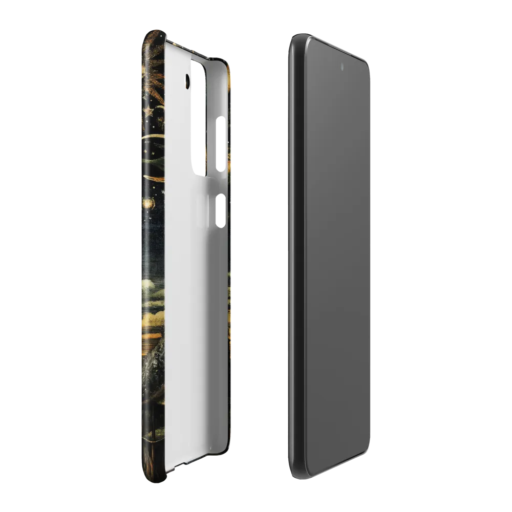 Cosmic Curiosity: A Journey Beyond Earth | Phone Case |  S21 Plus | Snap Case | Glossy