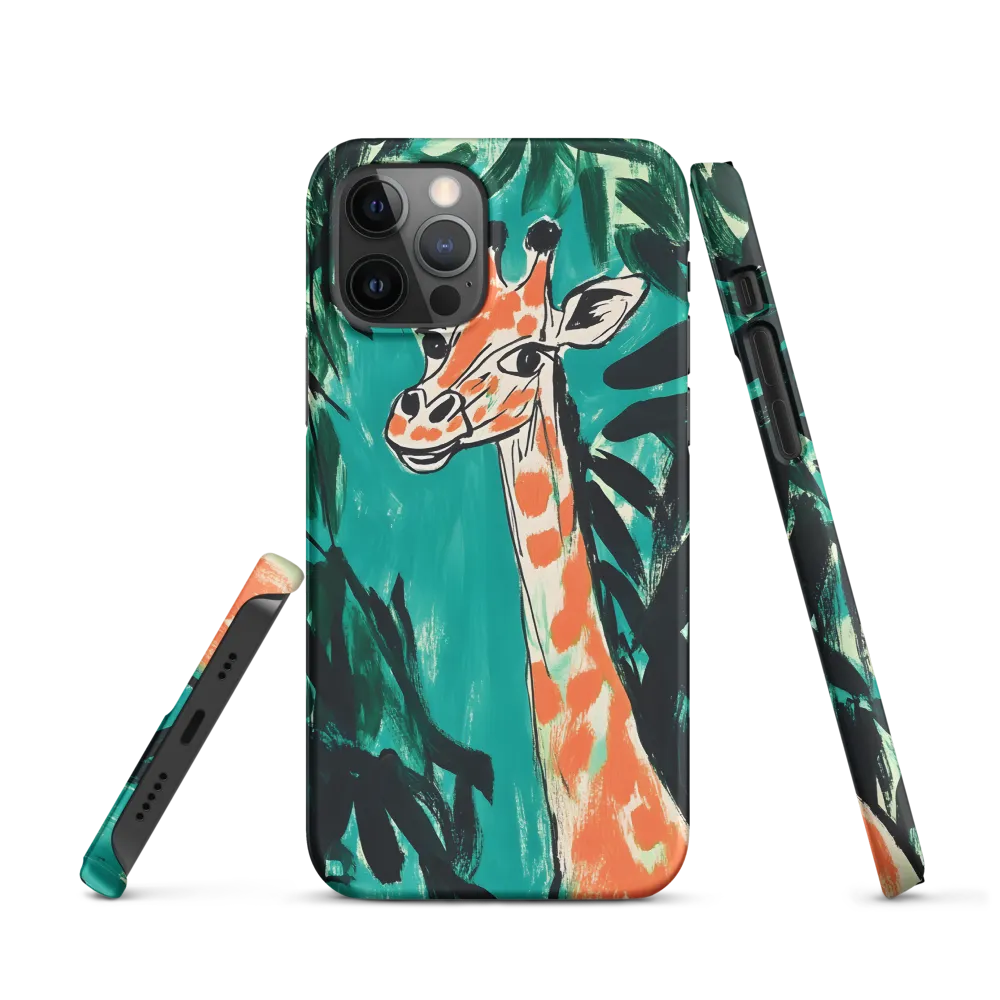 Curious Giraffe in Lush Greenery | Phone Case |  12 Pro | Snap Case | Matte